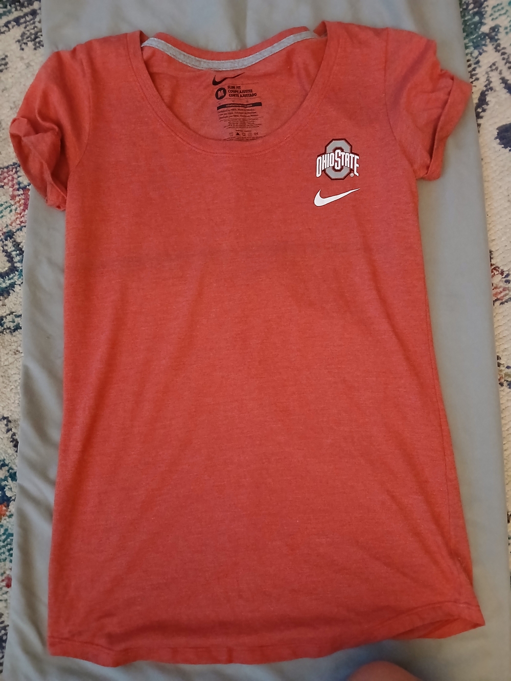 Nike Girls' Heather Red Ohio State Short Sleeve Tee